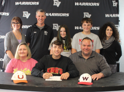 Senior baseball player Christian Galimi signed with King’s College – Division III